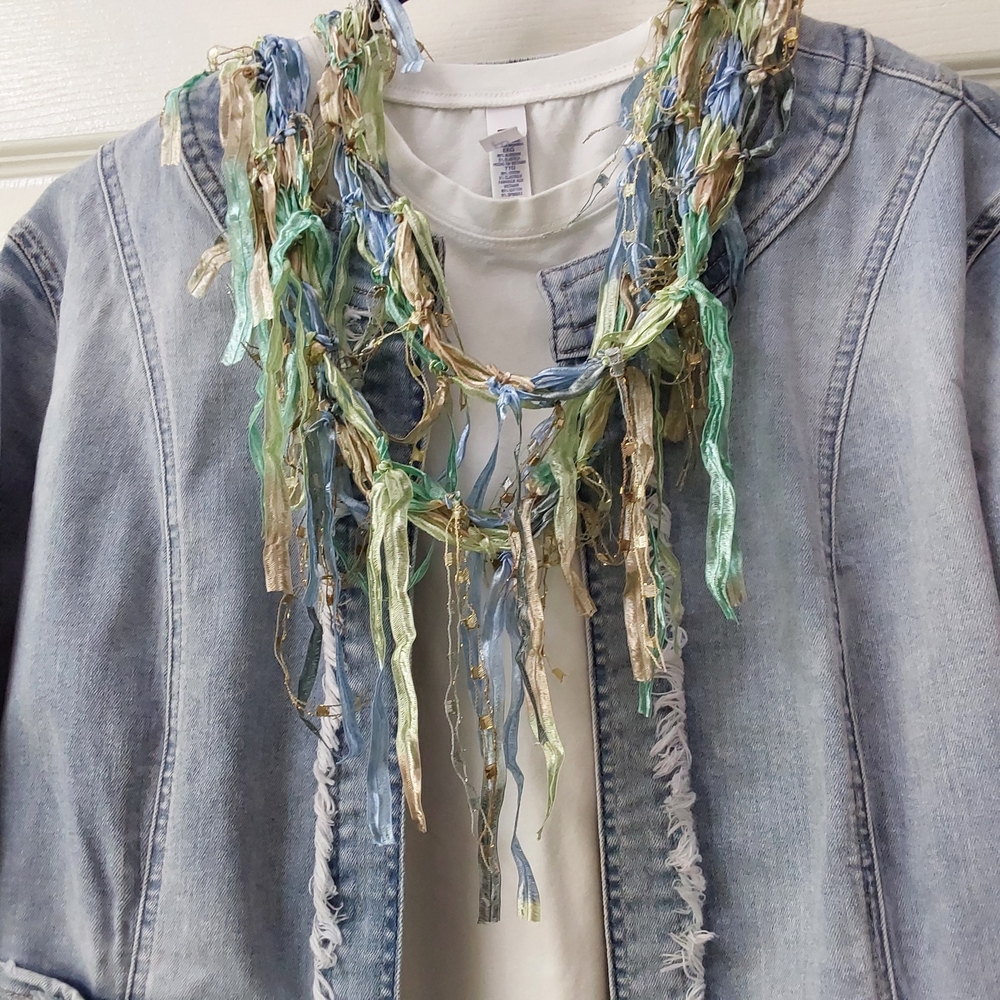 Silk Ribbon Scarf